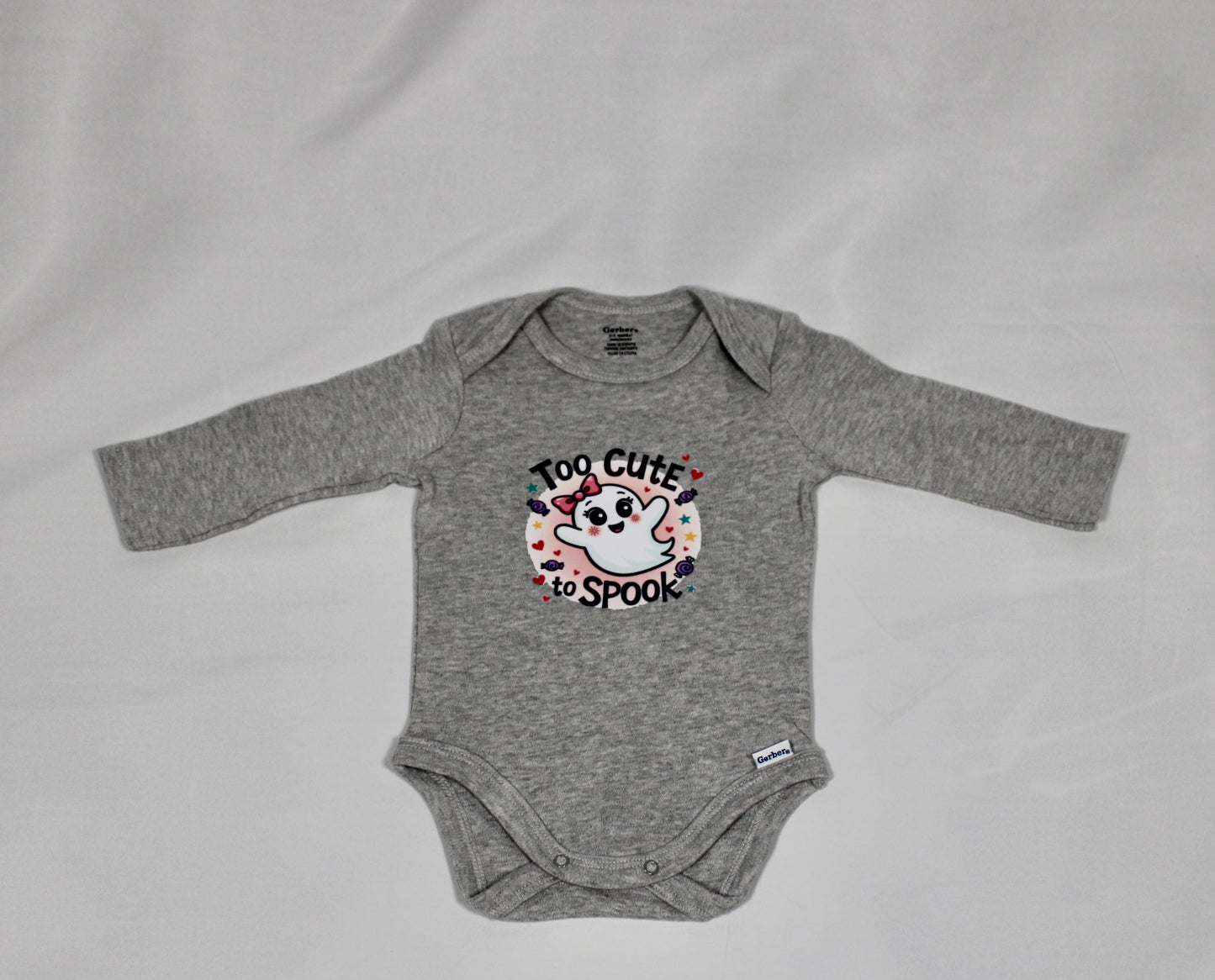 Too Cute to Spook Baby Onesie – Halloween Outfit for Babies | Infant Ghost Bodysuit, Fall Baby Clothes