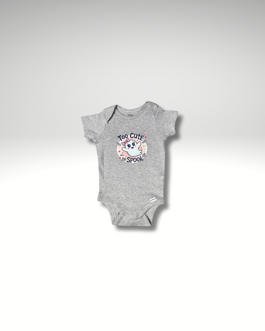 Too Cute to Spook Baby Onesie – Halloween Outfit for Babies | Infant Ghost Bodysuit, Fall Baby Clothes